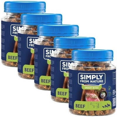 SIMPLY FROM NATURE Smart Bites Hovädzie tréningové maškrty 5x 130 g
