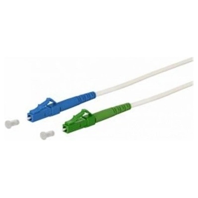 Datacom 472 LC/APC - LC/UPC simplex 9/125 SM, arm. 3mm B3 LSZH, 3m, bílý