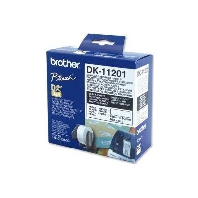 Brother DK-11201 '(papírové / standardní adresy - 400 ks)'(29x90 mm, 400 ks, )