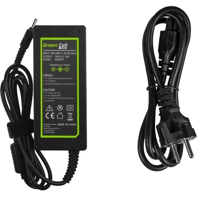Green Cell Зарядно за лаптопи Samsung, 60W / 19V / 3, 16A / 3, 0mm x 1, 1mm (AD95P)