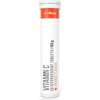 GymBeam Vitamín C 1000 mg šumivý pomaranč 20 tabliet