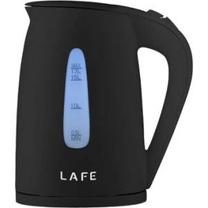 Lafe Essential, 2200W, 1, 7 L, Воден филтър, 360°, Пластмаса, Черно, Електрическа кана (LAFCZA47458)