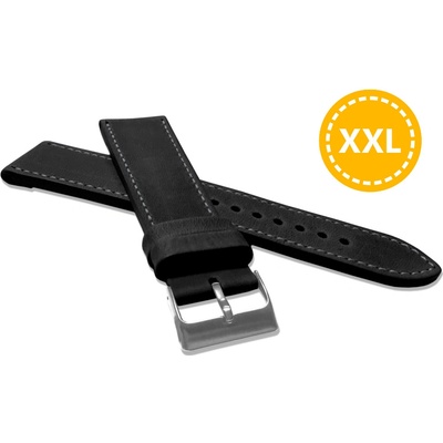 Lavvu XXL Prodloužený prošitý černý sport z luxusní kůže Top Grain 26 XXL LSAXB26 – Sleviste.cz