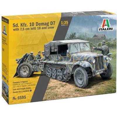 Dema Sd.Kfz.10 g D7 w/ le.IG 18 and Crew 1:35