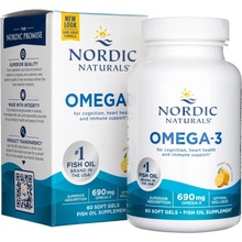 Nordic Naturals Omega-3 Lemon 345 mg 60 mäkkých gélov