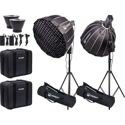 Viltrox Ninja 10C - 120W RGB COB LED světlo + 2x stativ, 2x softbox s voštinou