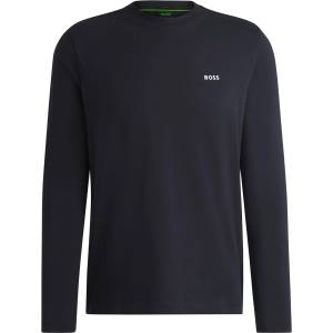 Boss Тениска Boss Mens BOSS GREEN Long Sleeve T-Shirt with Iconic Logo Detail - Dark Blue 402