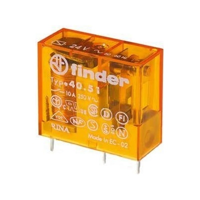 FINDER Relé 40.52.8.230.0000, 2P/8A, 230V AC 405282300000
