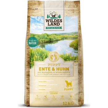 Wildes Land Puppy Патица и Пиле 12 kg