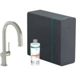 Hansgrohe Aquittura Select M91 SodaSystem 210 sBox комплект за смесител, хромиран мат, с 1 струя (76836800)