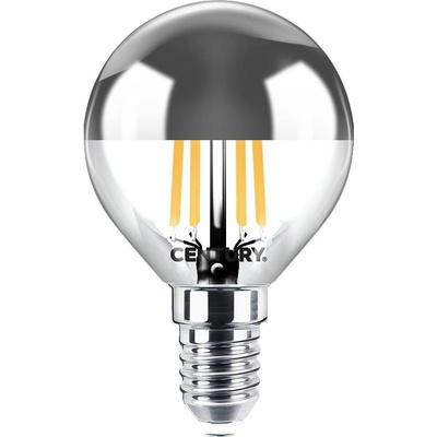 Century CEN INH1GSD-061427 FILAMENT LED INCANTO CHIARA SFERA SILVER DOME 6W E14 2700K DIM