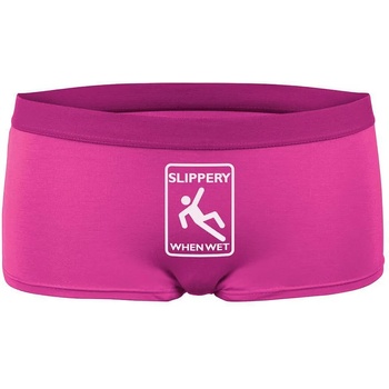 Image 1 of Funny underwear Дамски боксерки Slippery Wet, розови