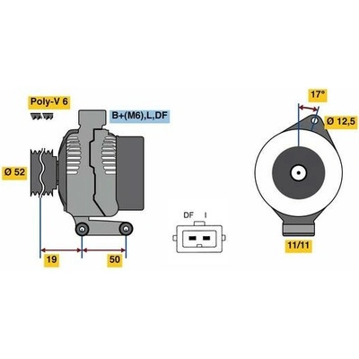Alternátor BOSCH 0 986 080 230 (0986080230)