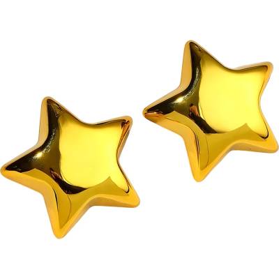 HARAHU Náušnice AD-33418 Star/Zlatá