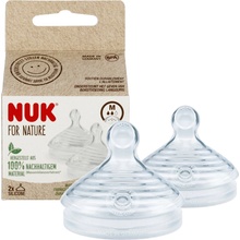 Nuk náhradní pítko k lahvičce for Nature 2 ks transparentní