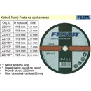 Festa Levior Kotouč řezný 115 x 1,6 x 22,2 mm 22251