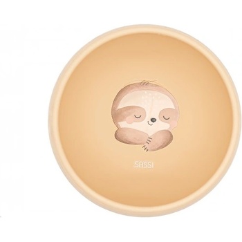 Sassi Силиконова купичка за хранене с вакуум Sassi - Ленивец (SSSI0702)