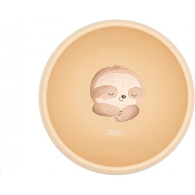 Sassi Силиконова купичка за хранене с вакуум Sassi - Ленивец (SSSI0702)