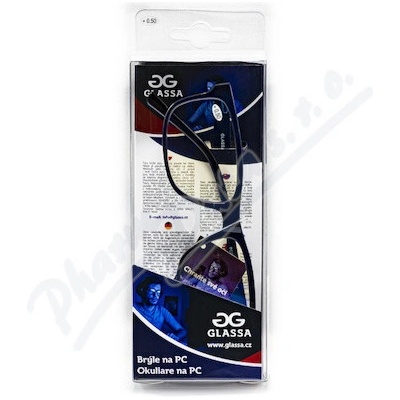 GLASSA Blue Light Blocking Glasses PCG 02, dioptrie: +0.50 modrá – Zboží Živě
