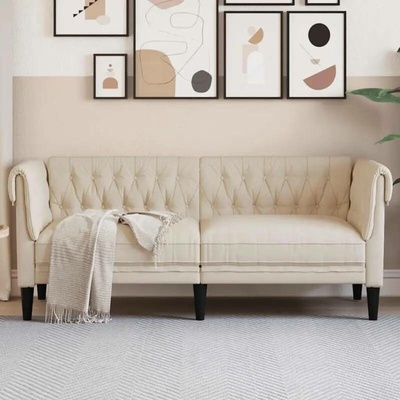vidaXL Chesterfield pohovka 2místná len 11461.372554