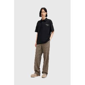 AllSaints Памучна тениска с яка UNDERGROUND SS POLO (M047PA)