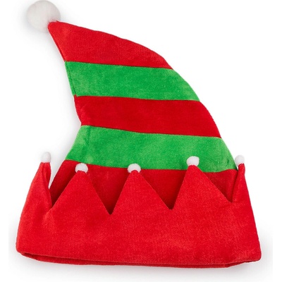 Vánoční čepice skřítek červená 1 ks