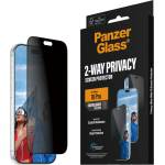 Panzer Стъклен протектор PanzerGlass за iPhone 18 Pro, 2-Way Privacy, Ultra-Wide Fit w. EasyAligner