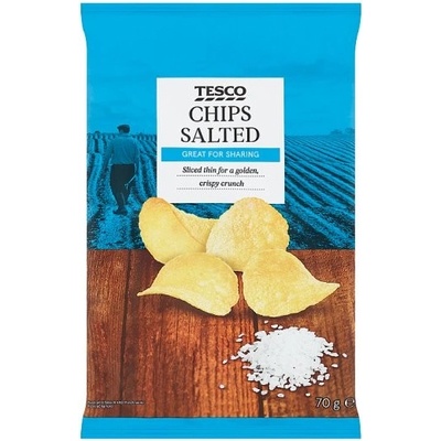 Tesco Smažené zemiakové lupienky solené 70 g
