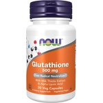 NOW NOW Glutathione with Milk Thistle Extract and Alpha Lipoic Acid, 30 Veg Capsules