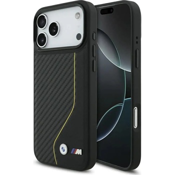 BMW M Carbon Line & Logo MagSafe Case за iPhone 17 Pro Max - жълт (3666339482312)