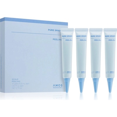 Amos professional Pure Smart Peeling пилинг за скалп против пърхот 4x20ml