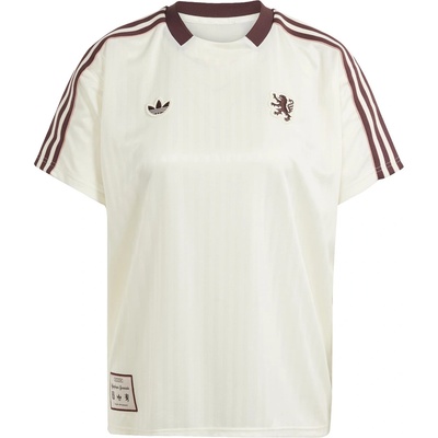 adidas Olympique Lyonnais Terrace 2024 2025 Icons Shirt Womens - Ivory