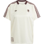 adidas Olympique Lyonnais Terrace 2024 2025 Icons Shirt Womens - Ivory
