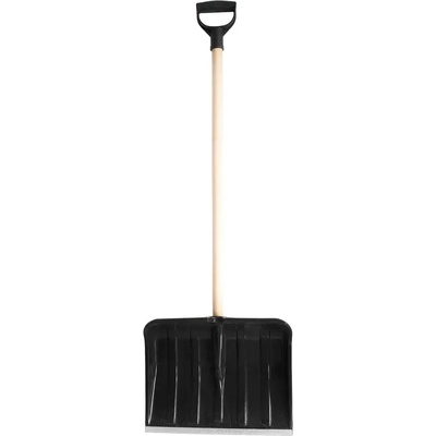 PALISAD Лопата за сняг пластмасова, 410x320x1230 мм, дървена дръжка// Palisad