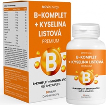MOVit B-Komplet+Kyselina listová PREMIUM 90 tablet