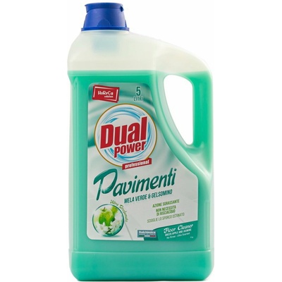 Dual power čistiaci prostriedok na podlahy so zeleným jablkom 5 l