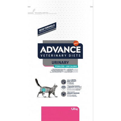 ADVANCE-VETERINARY DIETS Cat Avet Cat Sterilized Urinary Low Calorie 1,25 kg