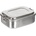 Fox Outdoor Products Кутия за обяд FoxOutdoor, неръждаема стомана, приблизително 16 x 13 x 6, 2 cm (33416A)
