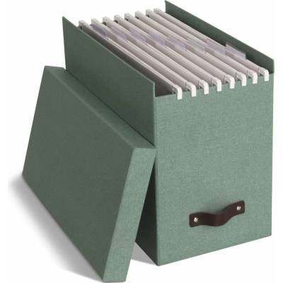 Bigso Johan Canvas Paper Laminate organizér zelená