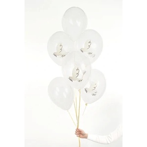 PartyDeco Пастелни балони Гълъби 6 бр