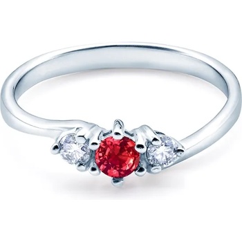 Image 1 of SAVICKI Годежен пръстен savicki: бяло злато, рубин