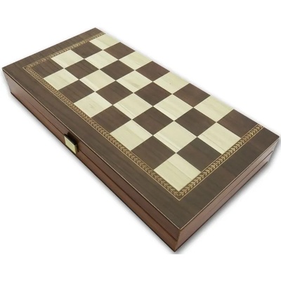 Manopoulos Комплект шах и табла Manopoulos - Цвят венге, 38 x 19 cm (TSX2E)