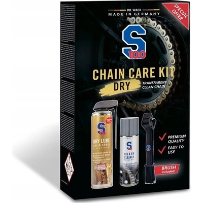 S100 Chain Care Kit Dry Lube