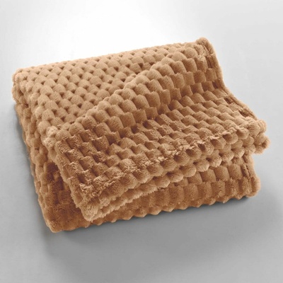 douceur d'intérieur Hnedá deka z mikroflanelu Mini Frosty 125x150