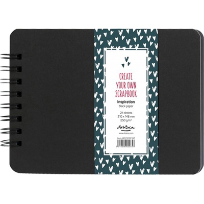 draSca Scrapbook - Inspiration Album Wire 297x210mm Black (24 listů - 250g/m2)