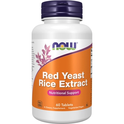 Now Foods Foods Červená Rýže Red Yeast Rice 1200 mg 60 tablet