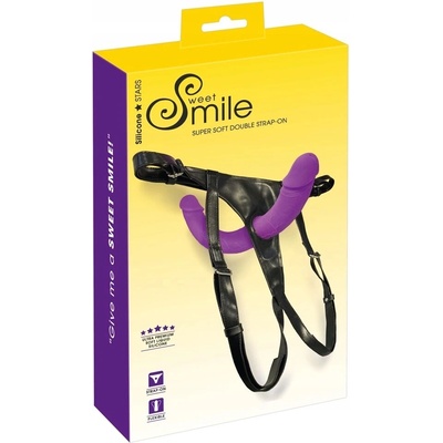 Sweet Smile Super Soft Double Strap-On Purple