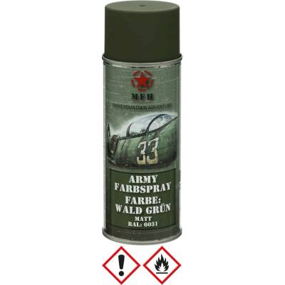 MFH Farba vojenská v spreji 27375D 400 ml lesná zelená