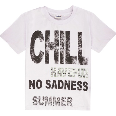 Winkiki kids Wear chlapecké tričko Chill bílá