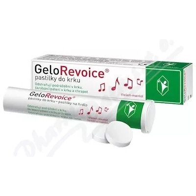 GeloRevoice pastilky do hrdla s višňou a mentolom 20ks
